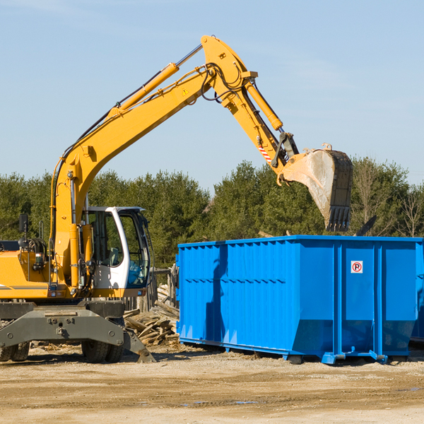 how many times can i have a residential dumpster rental emptied in Vernon